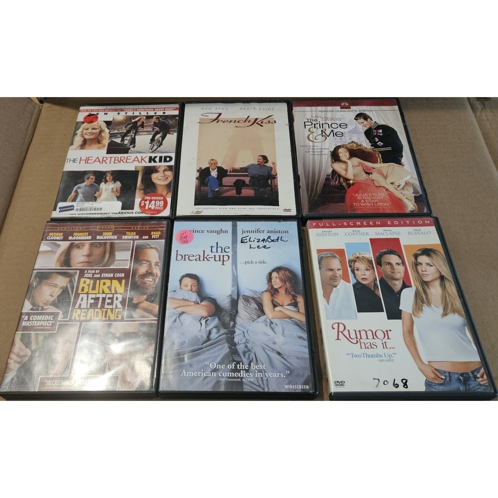 Romance Comedy DVD Lot The Break-Up Rumor Has It French Kiss 6 Movie Bundle